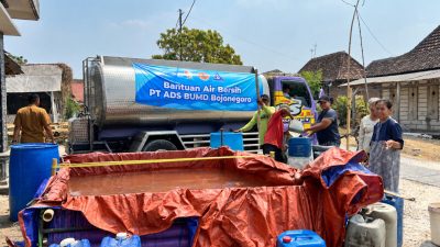 PT ADS Salurkan 128 Ribu Liter Air Bersih ke 8 Desa Terdampak Kekeringan di Kedungadem
